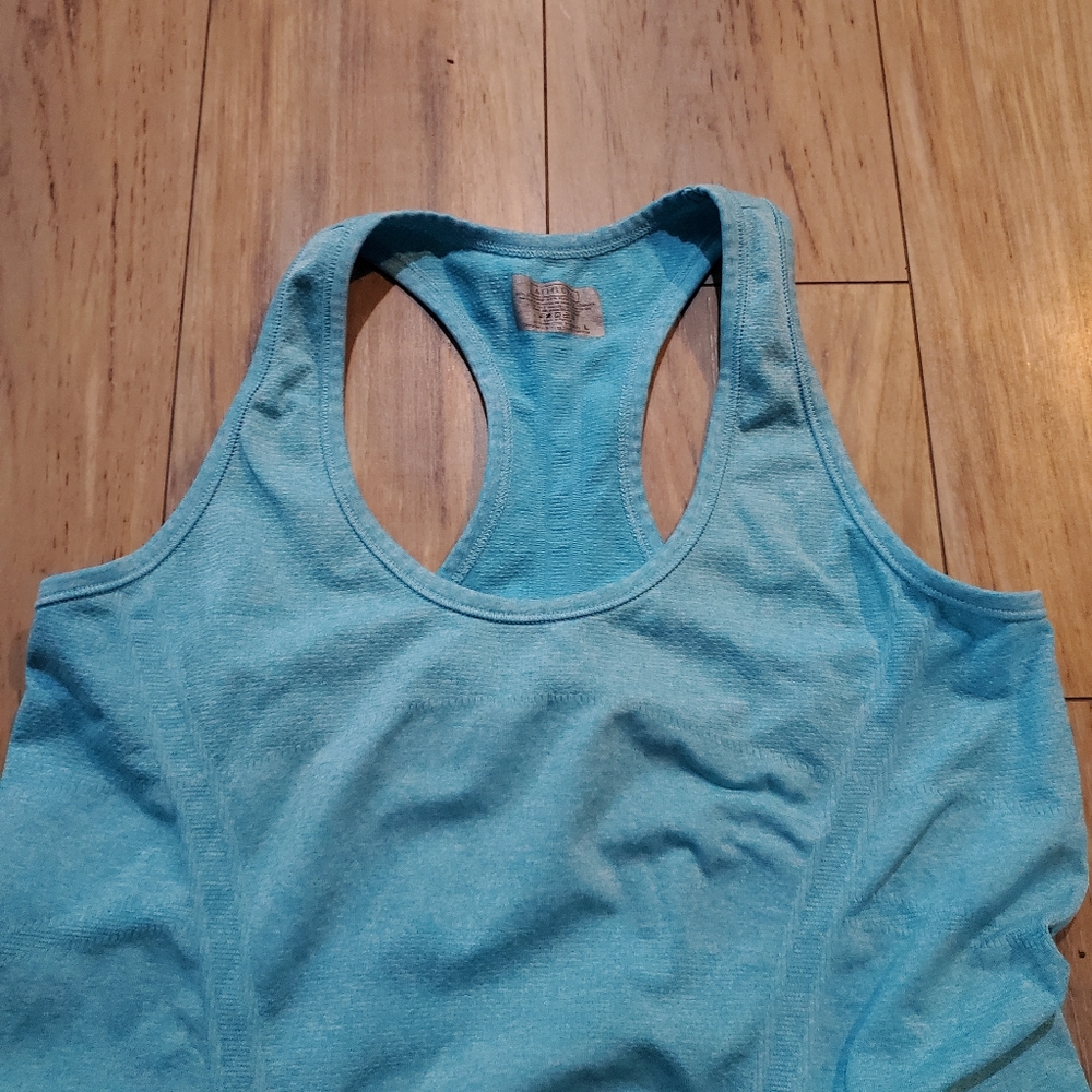 Athleta Blue Racerback Tank Top L - Picture 5 of 5